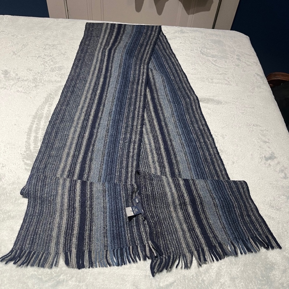 GAP Merlino wool scarf blue tones